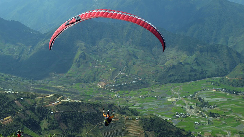 Địa điểm bay dù lượn, Điểm bán tour dù lượn, Du Lịch Xanh