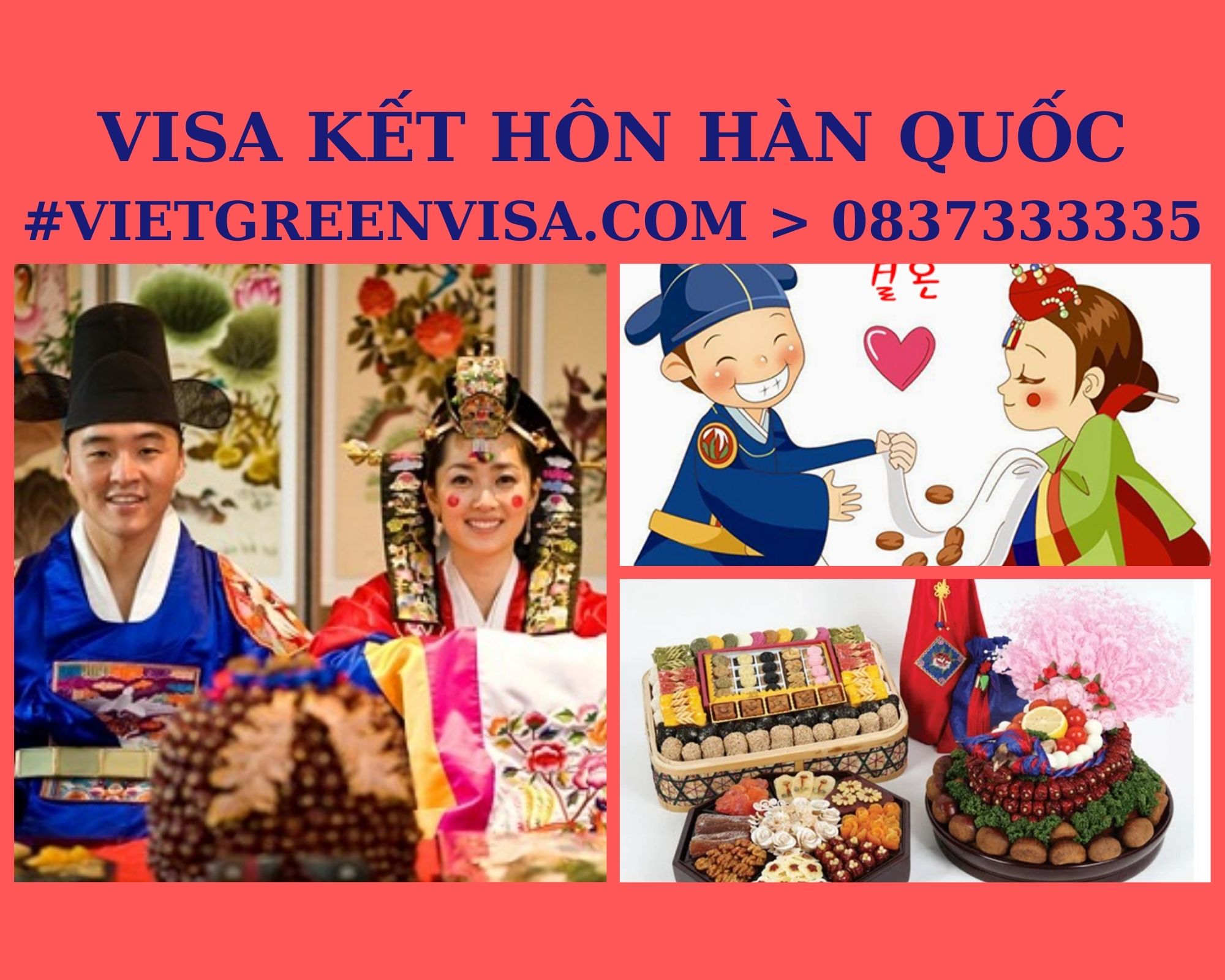 Dịch vụ xin Visa sang Hàn Quốc tổ chức đám cưới . Du Lịch Xanh