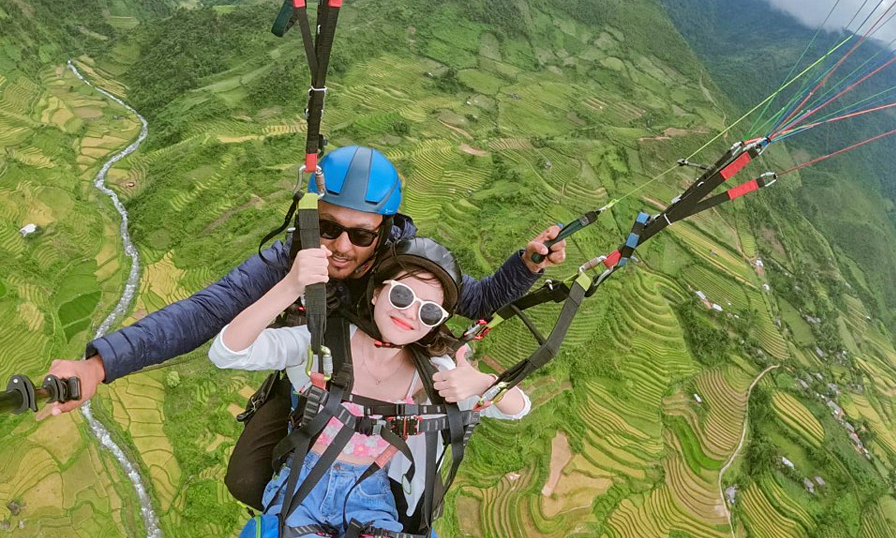  Mù Cang Chải bay dù lượn, Mùa vàng Mù Cang Chải, Du lịch Mù Cang Chải, Bay dù lượn Mù Cang Chải, Du Lịch Xanh